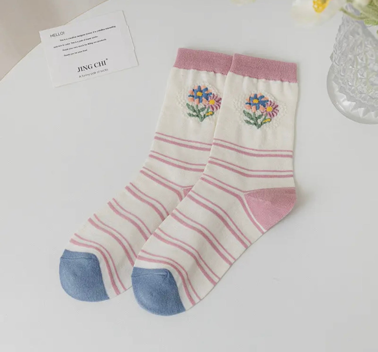 Blossom Beauty Cottage Socks