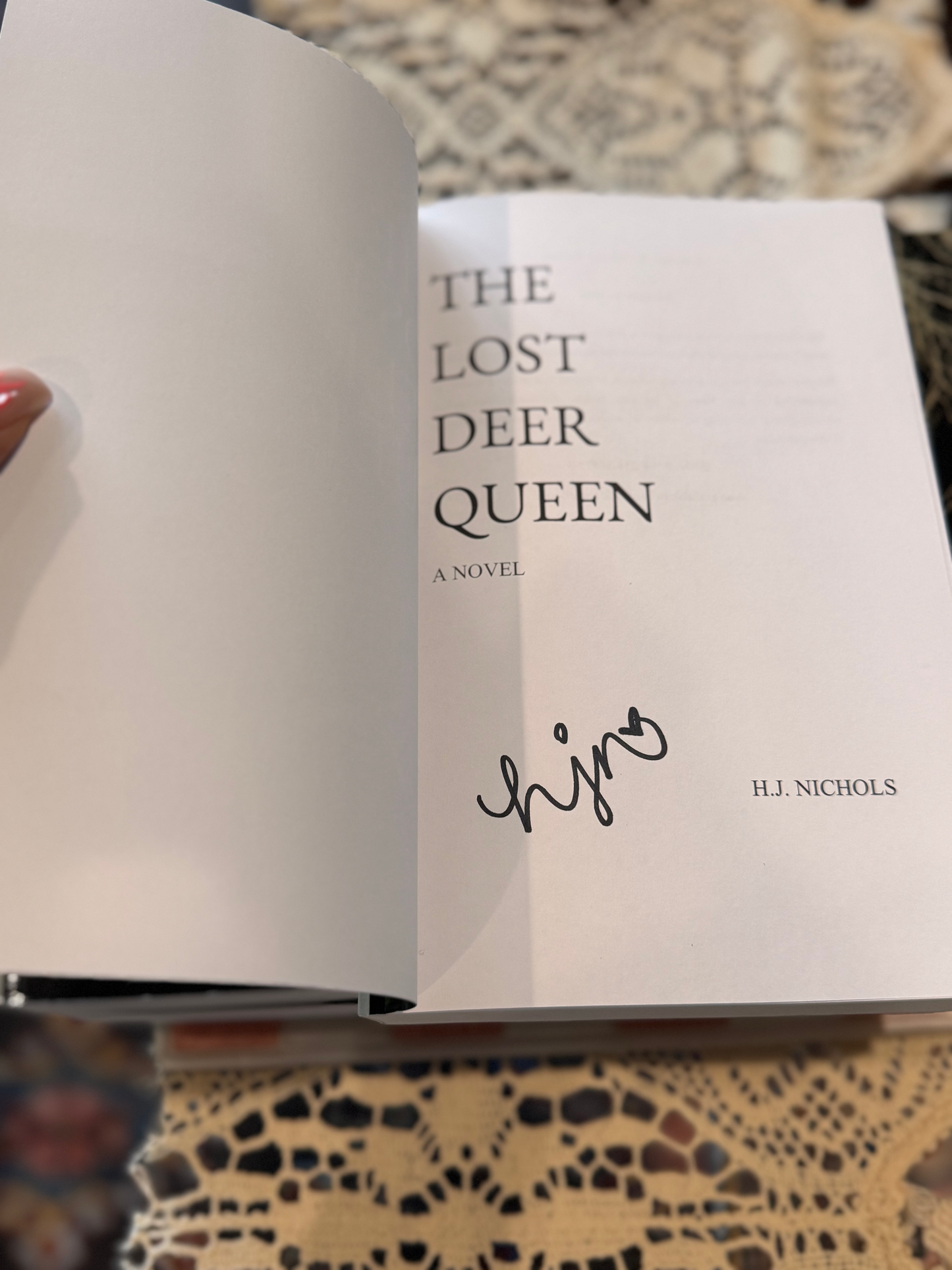 The Lost Deer Queen by H J Nichols SIGNED