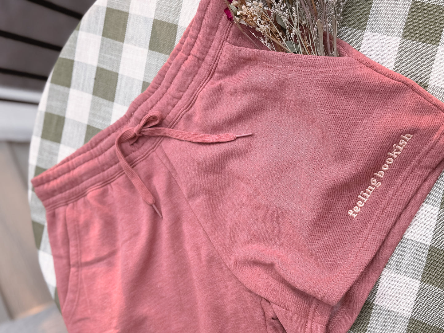 Feeling Bookish Embroidered Shorts