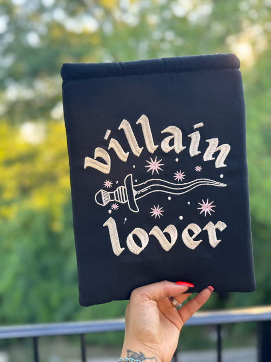 Villain Lover Embroidered Book Sleeve
