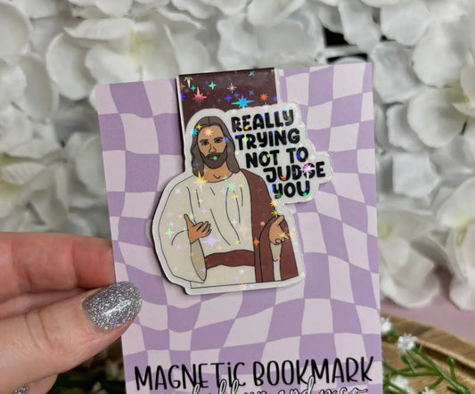Jesus Judgin magnetic bookmark