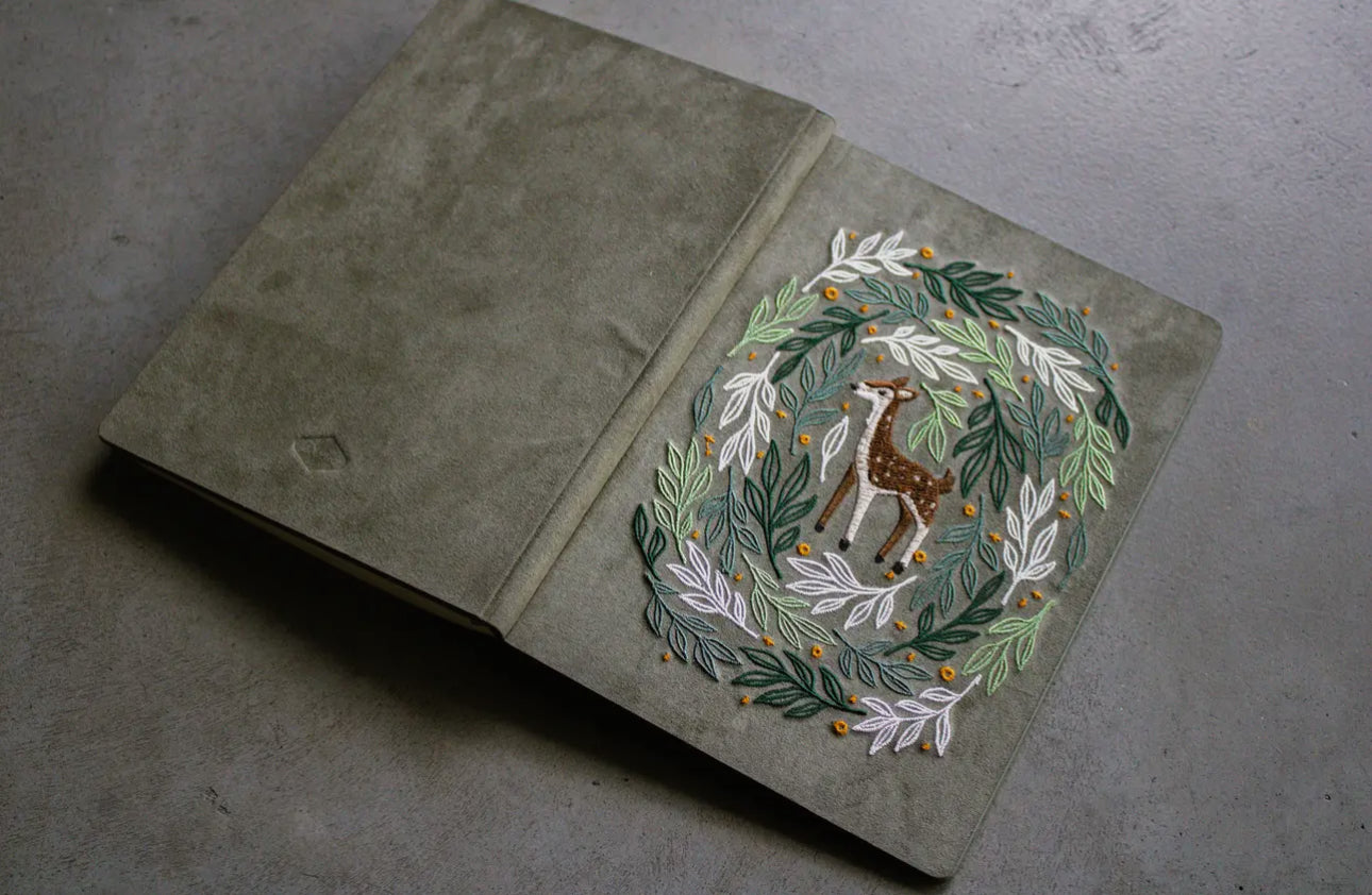 Woodland Whimsy Embroidered Journal