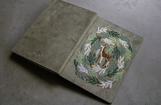Woodland Whimsy Embroidered Journal