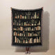 Librariancore Bookshelf Woven Throw Blanket