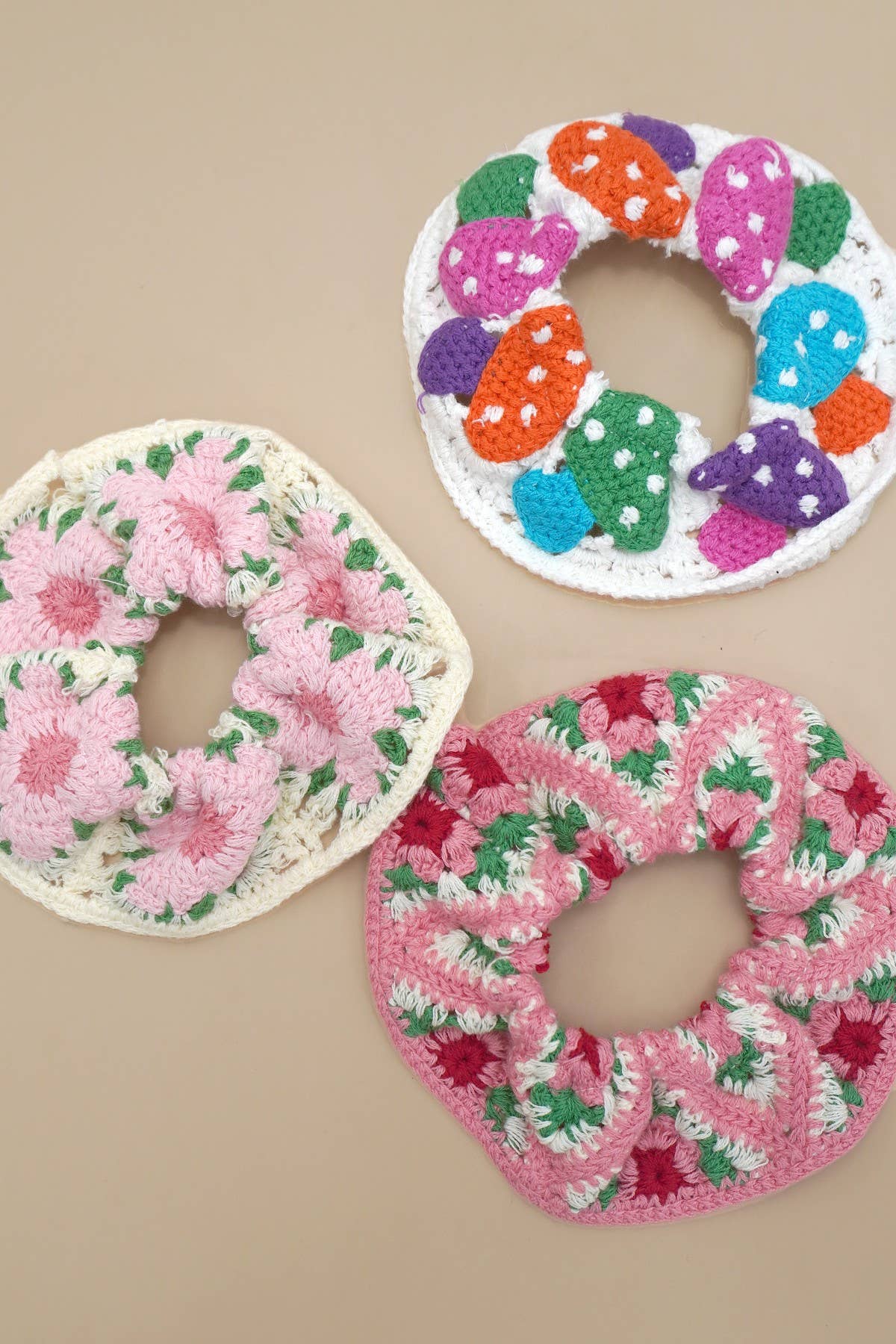Handmade Crochet Scrunchies Collection