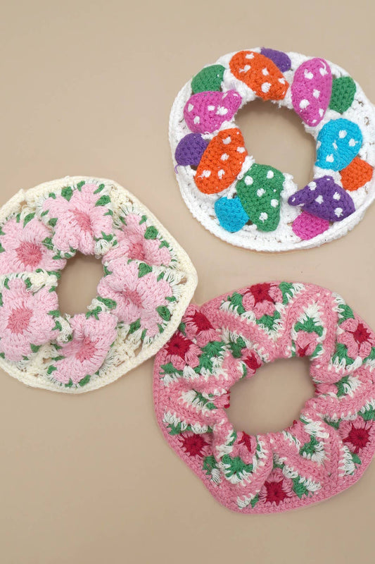 Handmade Crochet Scrunchies Collection