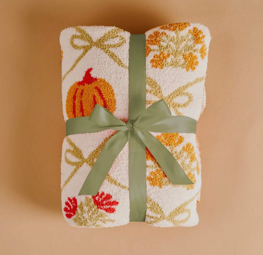 Patchwork Pumpkins Luxe Blanket