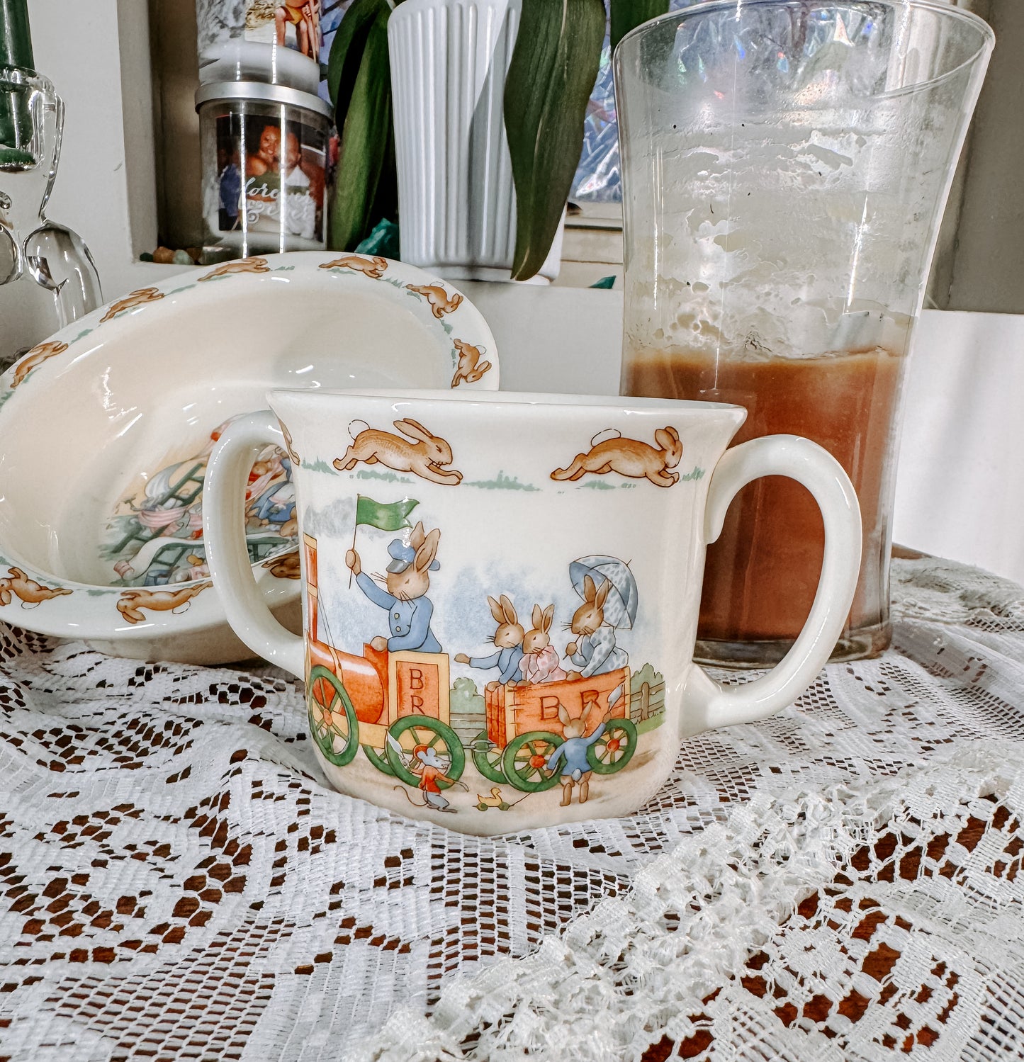 Vintage Bunny Storybook Children’s Dish Set (3-Piece)