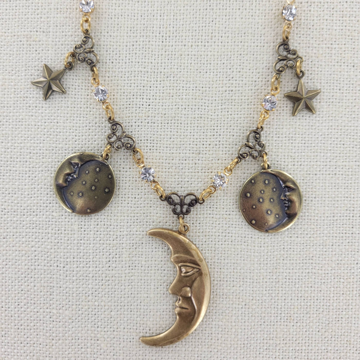 Celestial Moon & Stars Necklace
