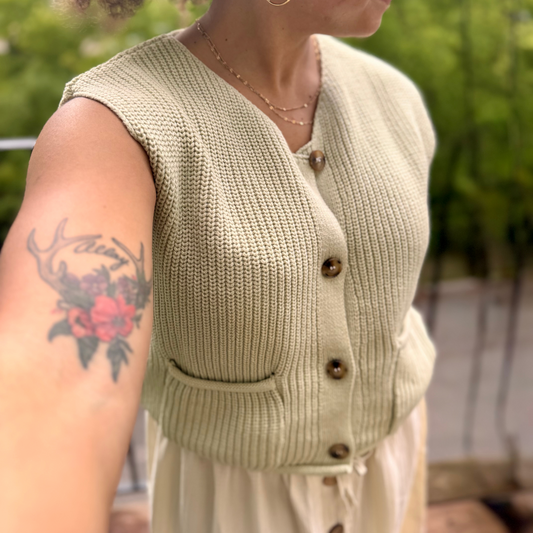 The Olive Lane Knit Vest