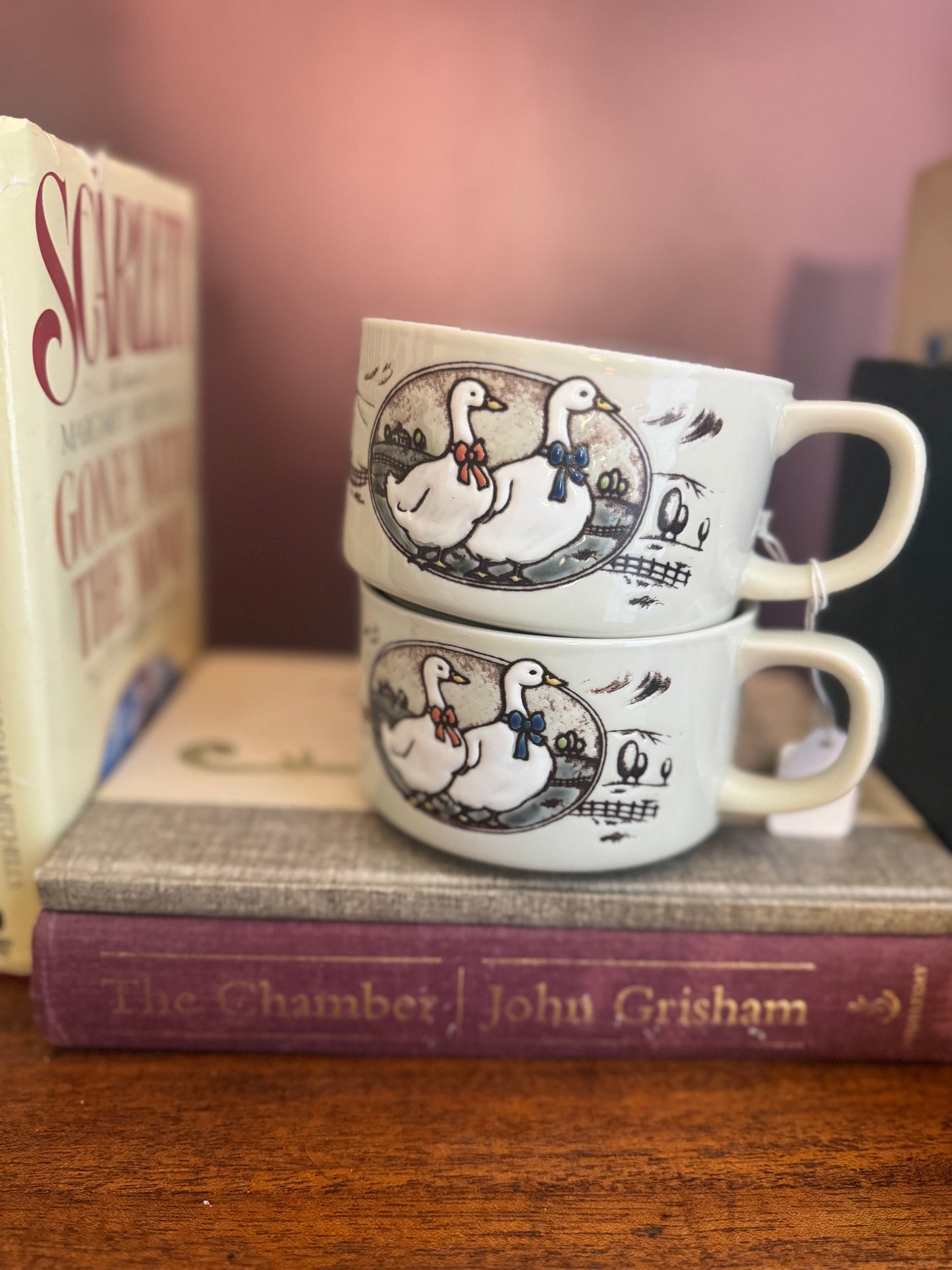 Whispering Geese Tea Cups