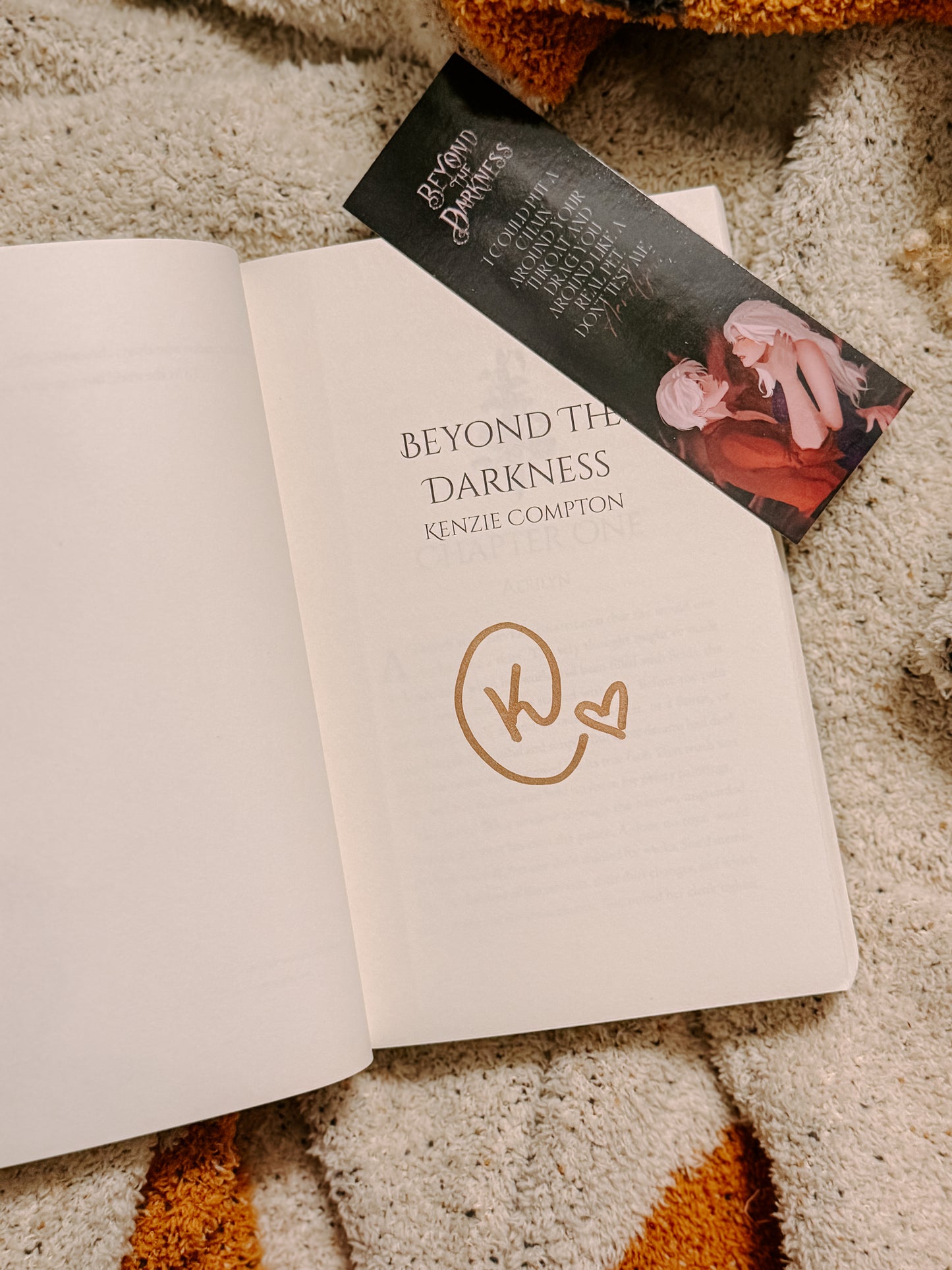 Beyond The Darkness (The Darkness Trilogy Book 1) by: Kenzie Compton SIGNED