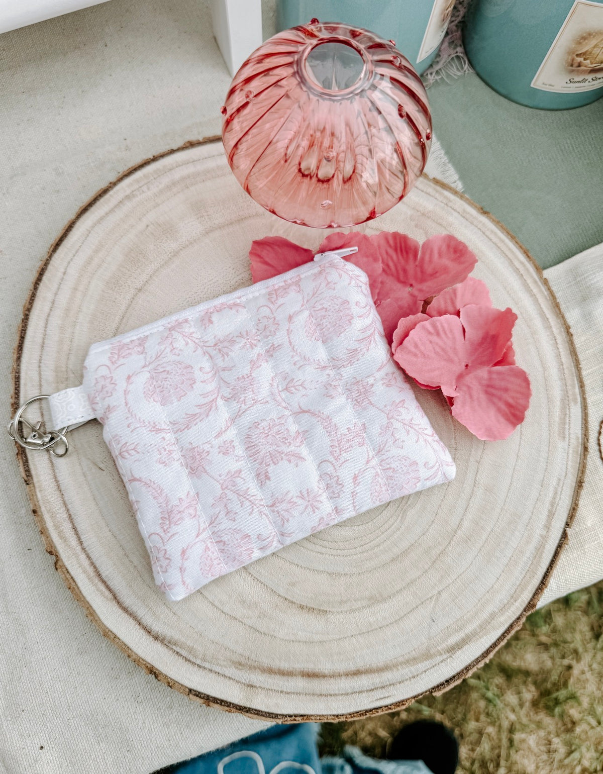 Handmade Quilted Cotton Mini Wallet