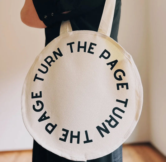 Turn the Page Circle Tote
