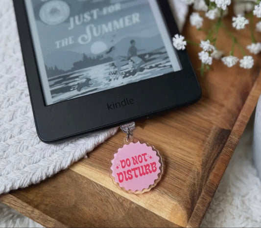 Do Not Disturb Dust Plug Charm (Double-Sided)