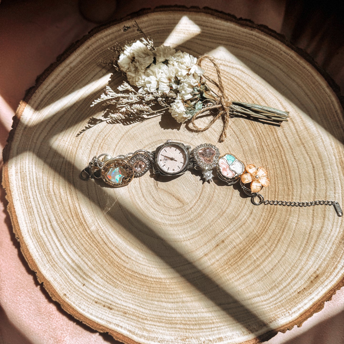 Vintage Timekeeper Charm Bracelet