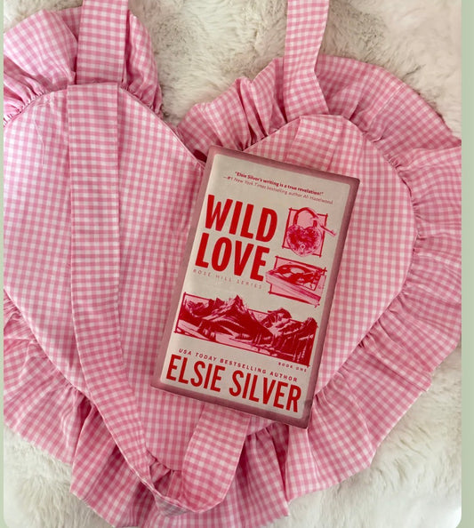 Heart gingham tote bag 