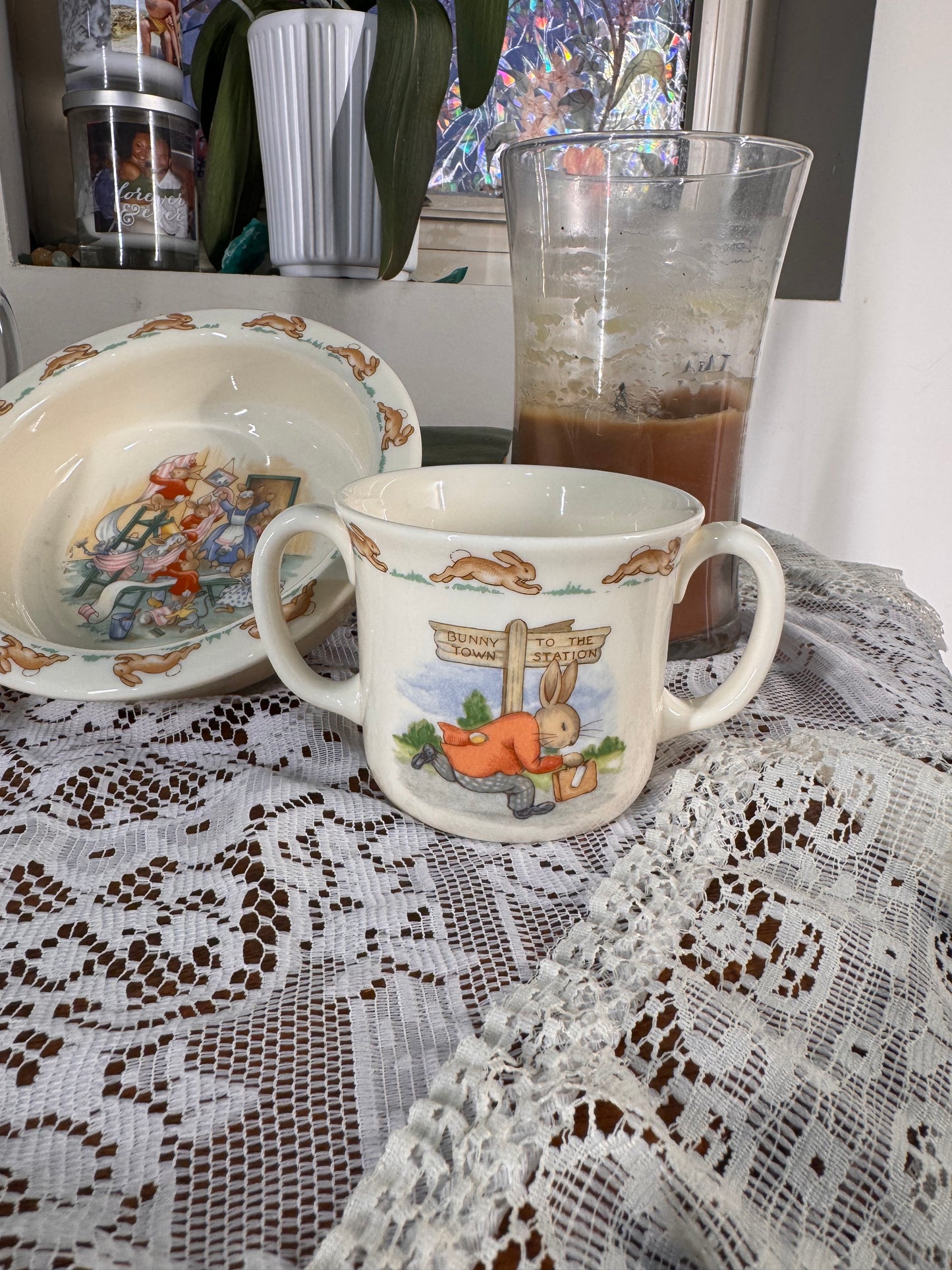 Vintage Bunny Storybook Children’s Dish Set (3-Piece)