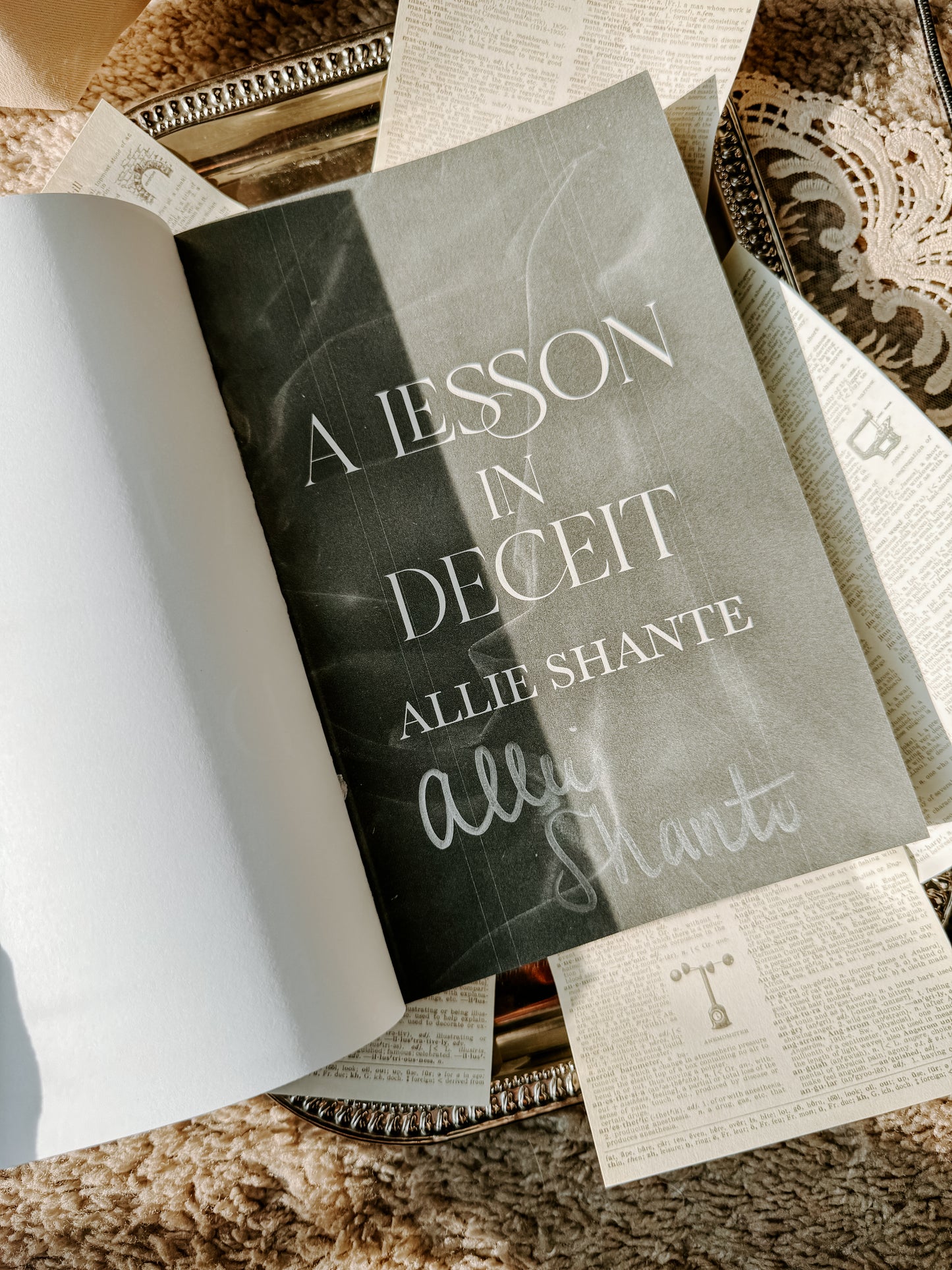 A Lesson in Deceit by: Allie Shante SIGNED