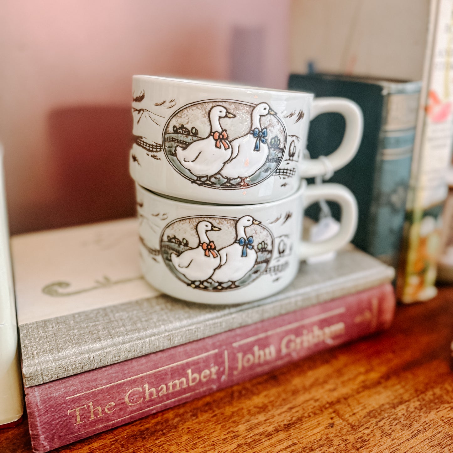 Whispering Geese Tea Cups