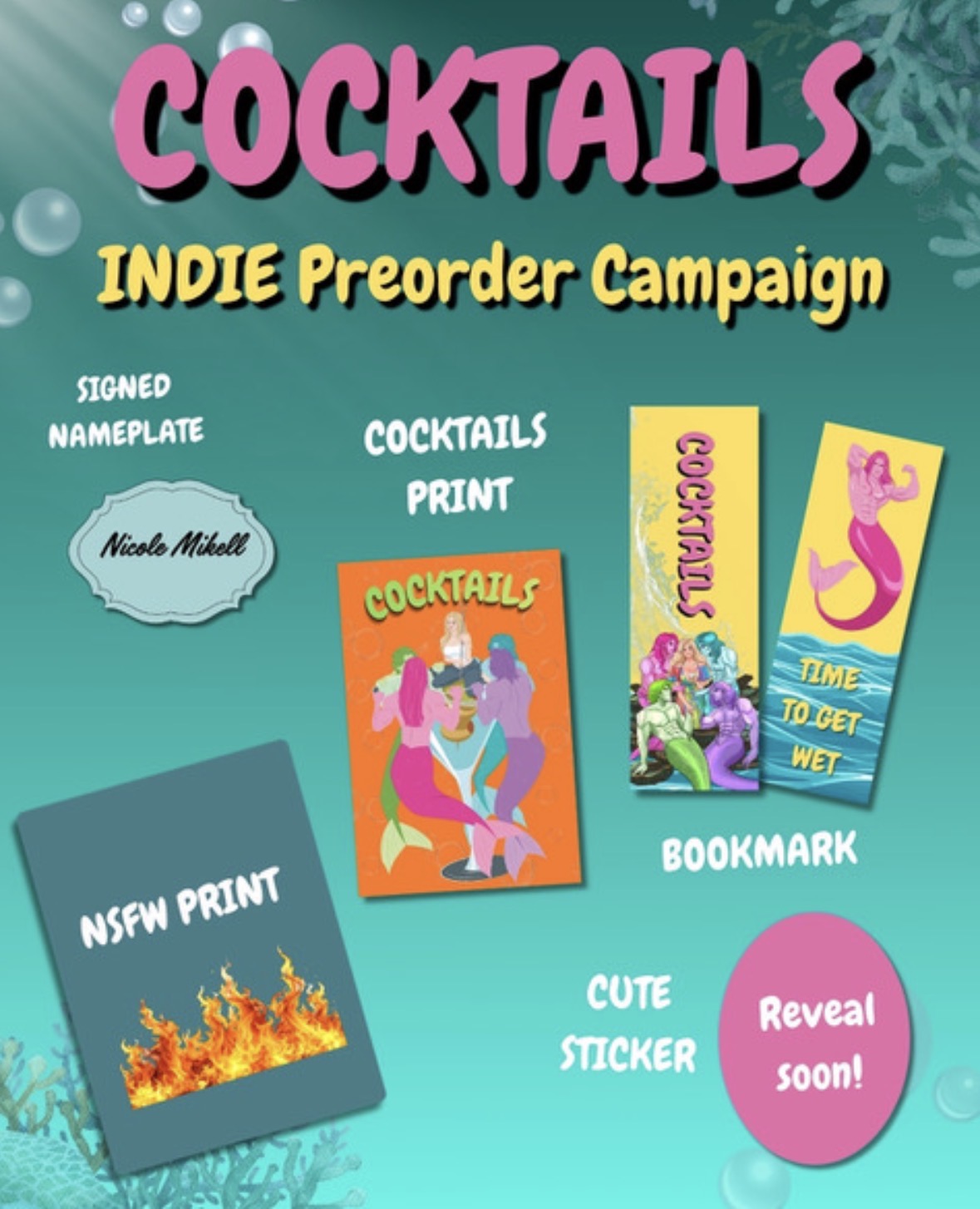 Cocktails By: Nicole Mikell W/ Signed Bookplate & Swag PREORDER