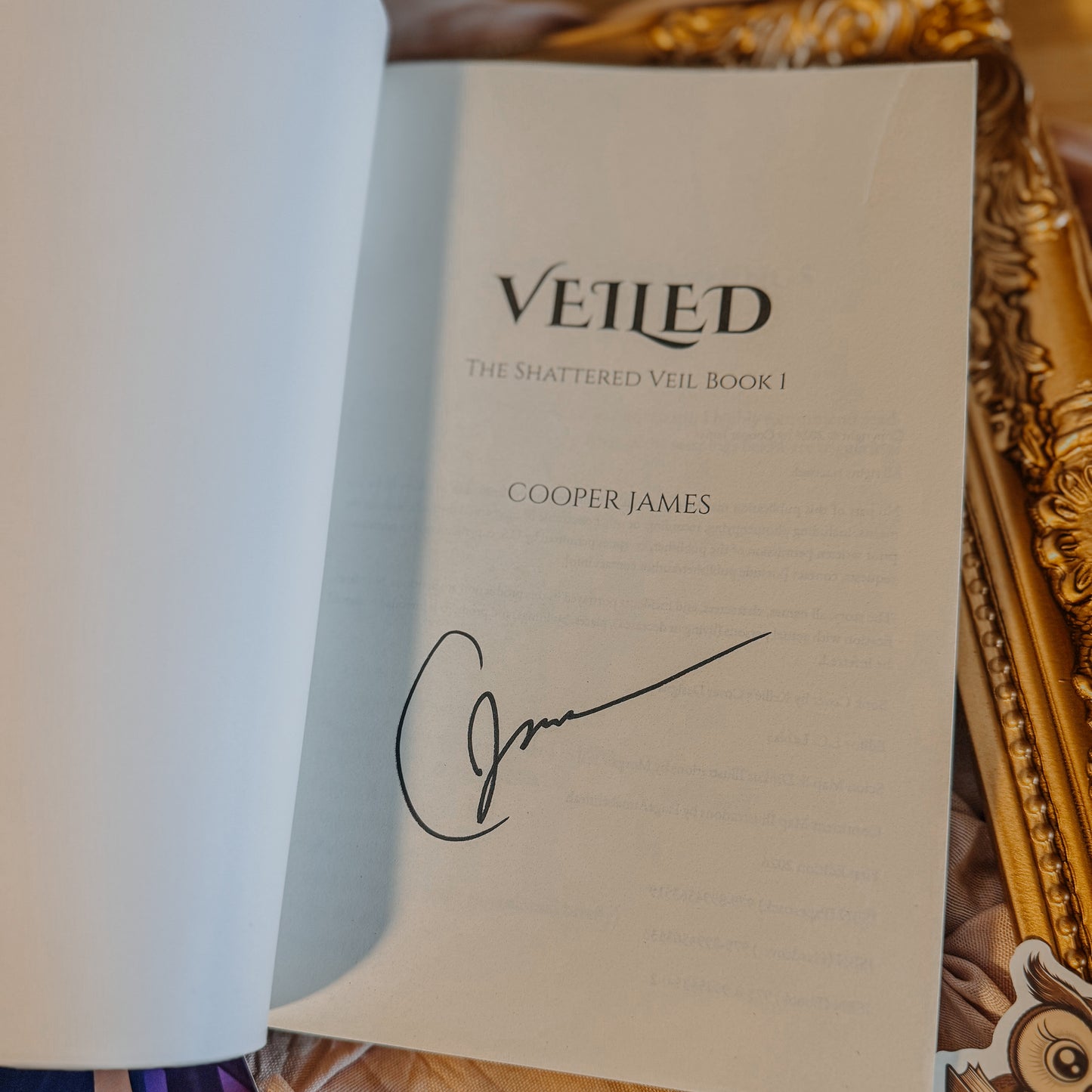 Veiled SIGNED By: Cooper James
