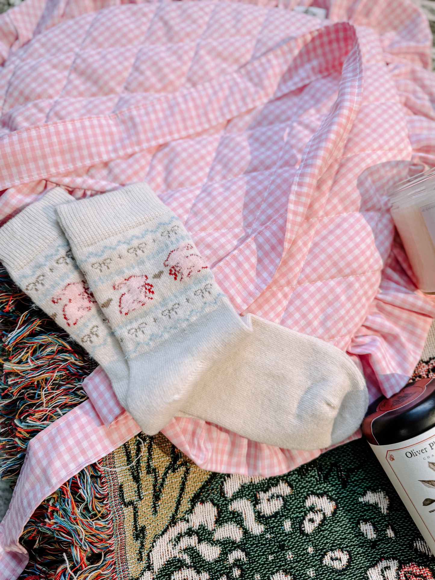 Sweetheart Gingham Book Tote