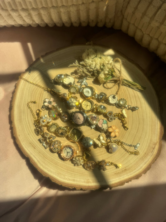 Vintage Timekeeper Charm Bracelet