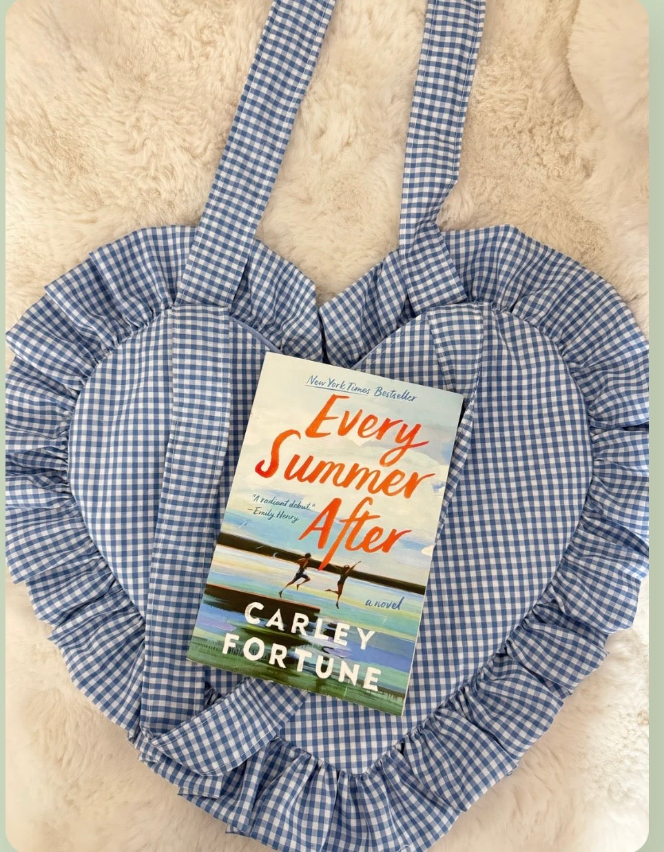 Sweetheart Gingham Book Tote