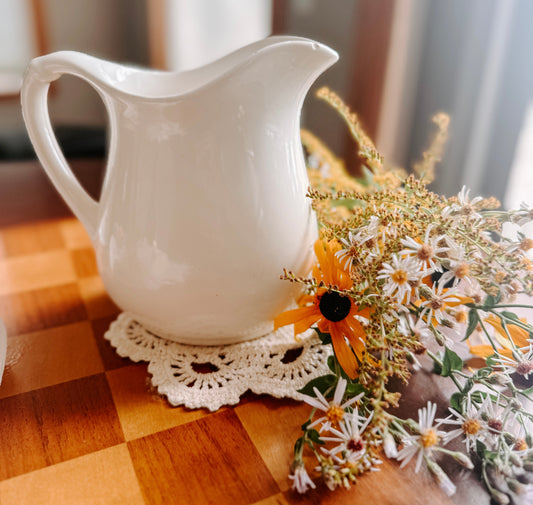 Antique Ironstone Pitcher