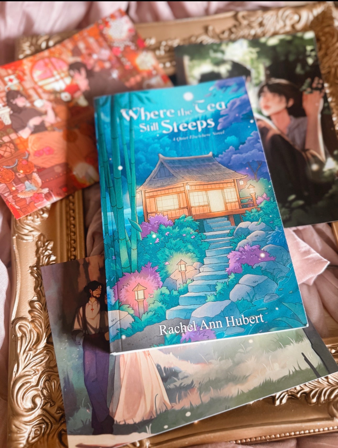 Where the Tea Still Steeps By: Rachel Ann Hubert Signed W/ Swag