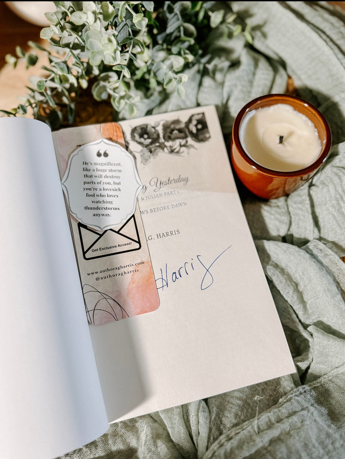 Breaking Yesterday By: A.G. Harris SIGNED