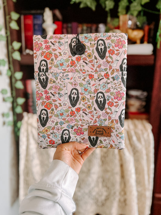 🌸 Ghostface Floral Book Sleeve 🌸