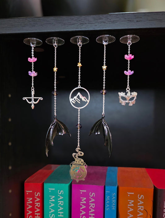 Wings of the Night Court Fantasy Bookshelf Charms – Set of 5