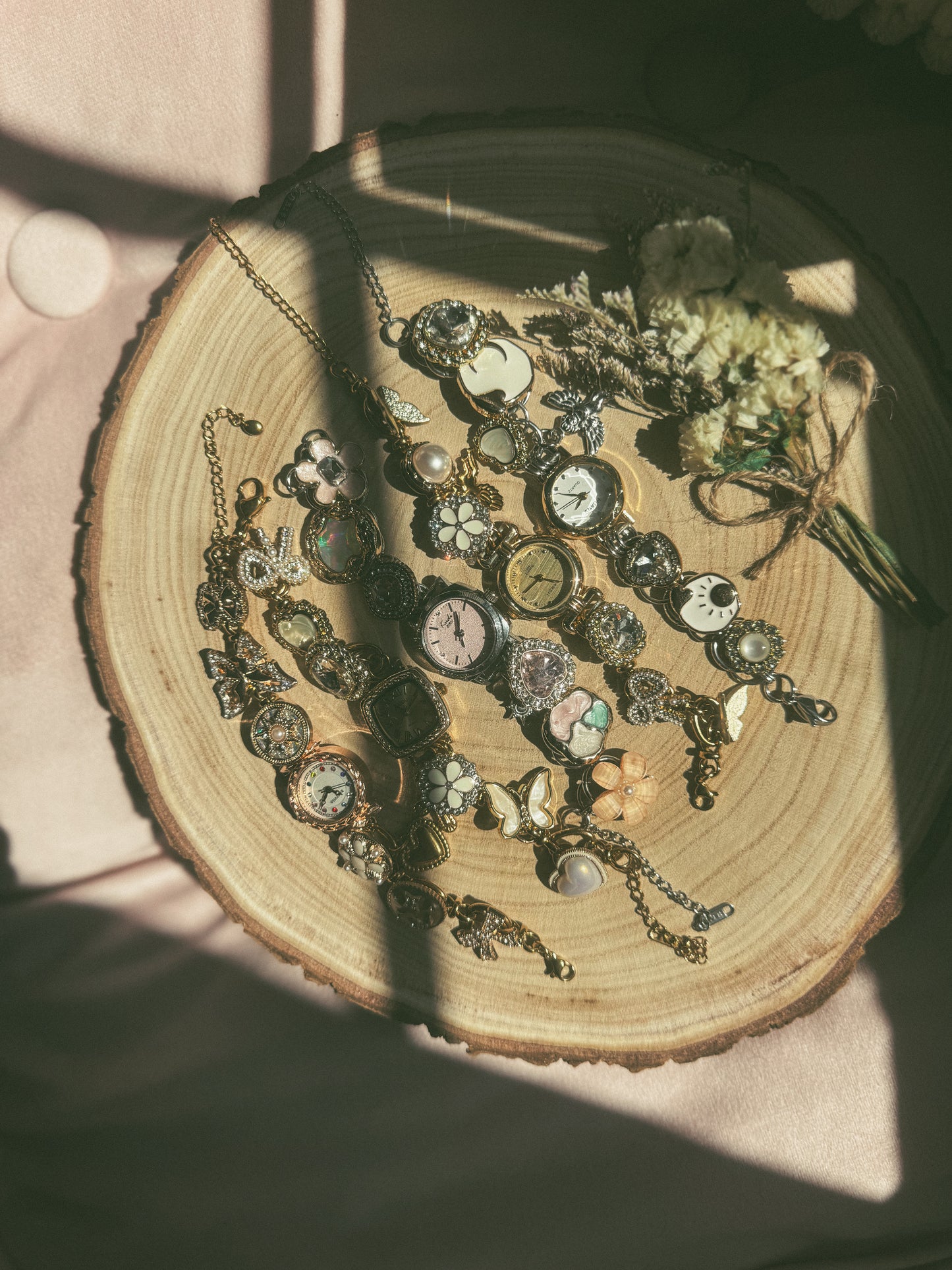 Vintage Timekeeper Charm Bracelet