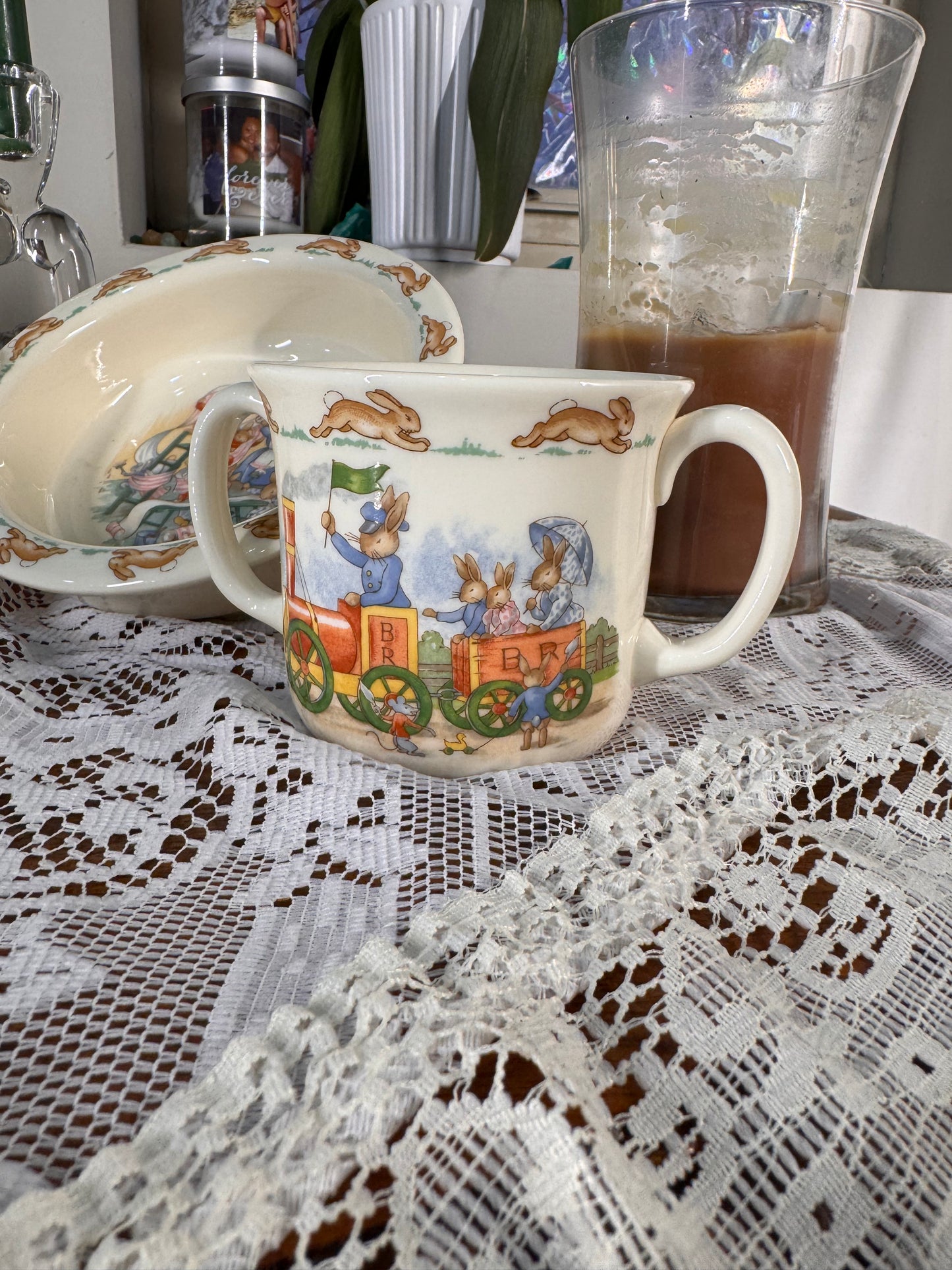 Vintage Bunny Storybook Children’s Dish Set (3-Piece)