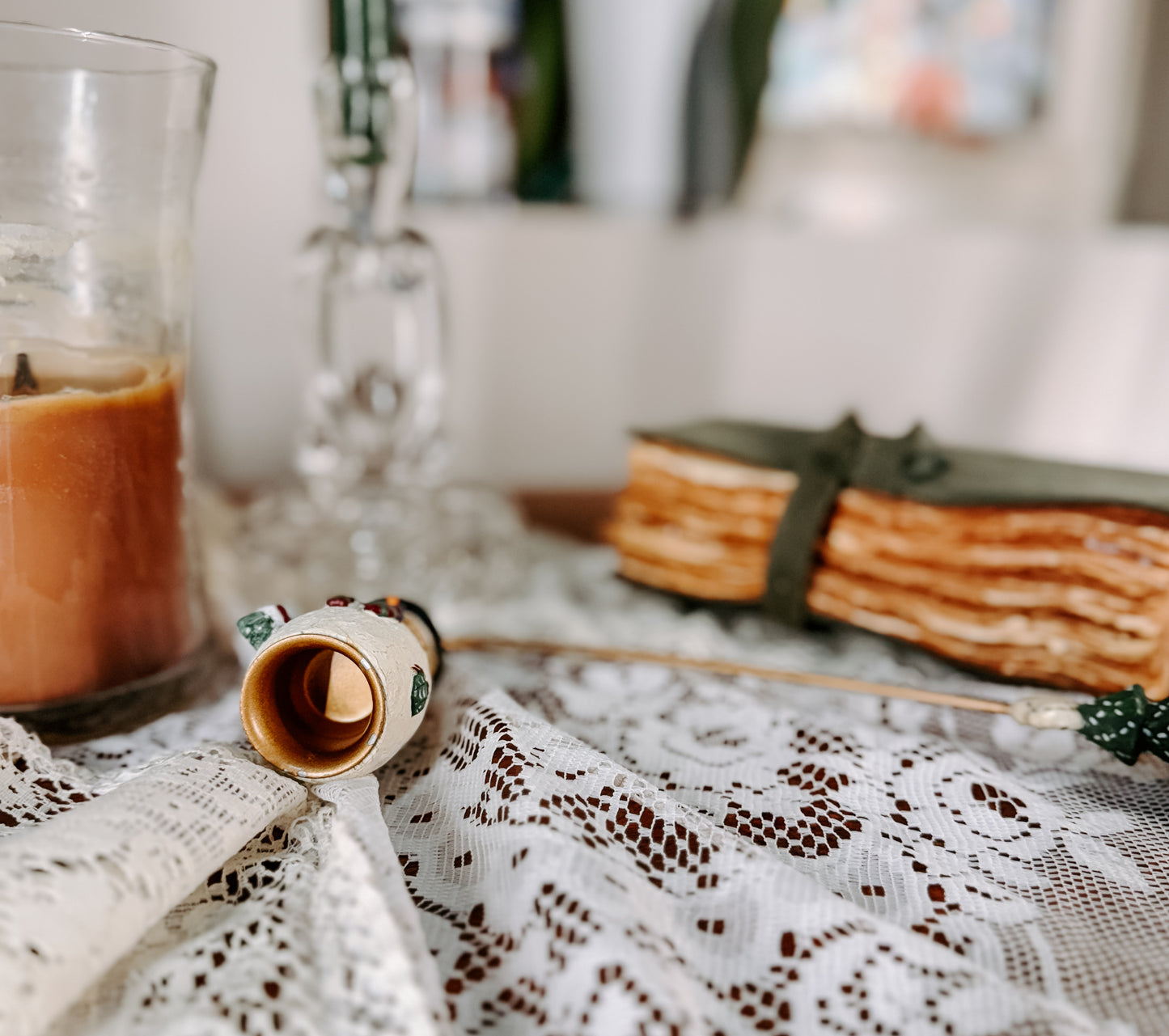 Vintage Snowman Candle Snuffer