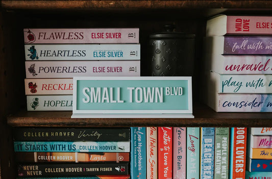 Small Town Blvd Acrylic Shelf Sign