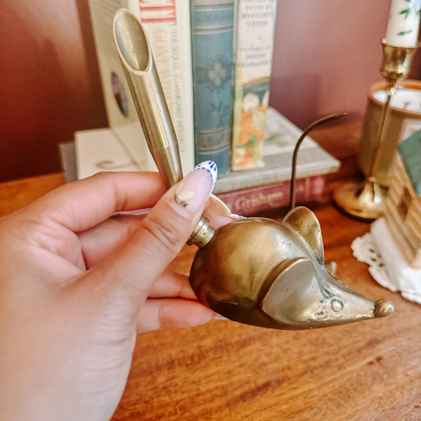 Brass Mouse Study Set