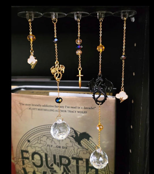 Dragons & Lightning Bookshelf Charm Set of 5