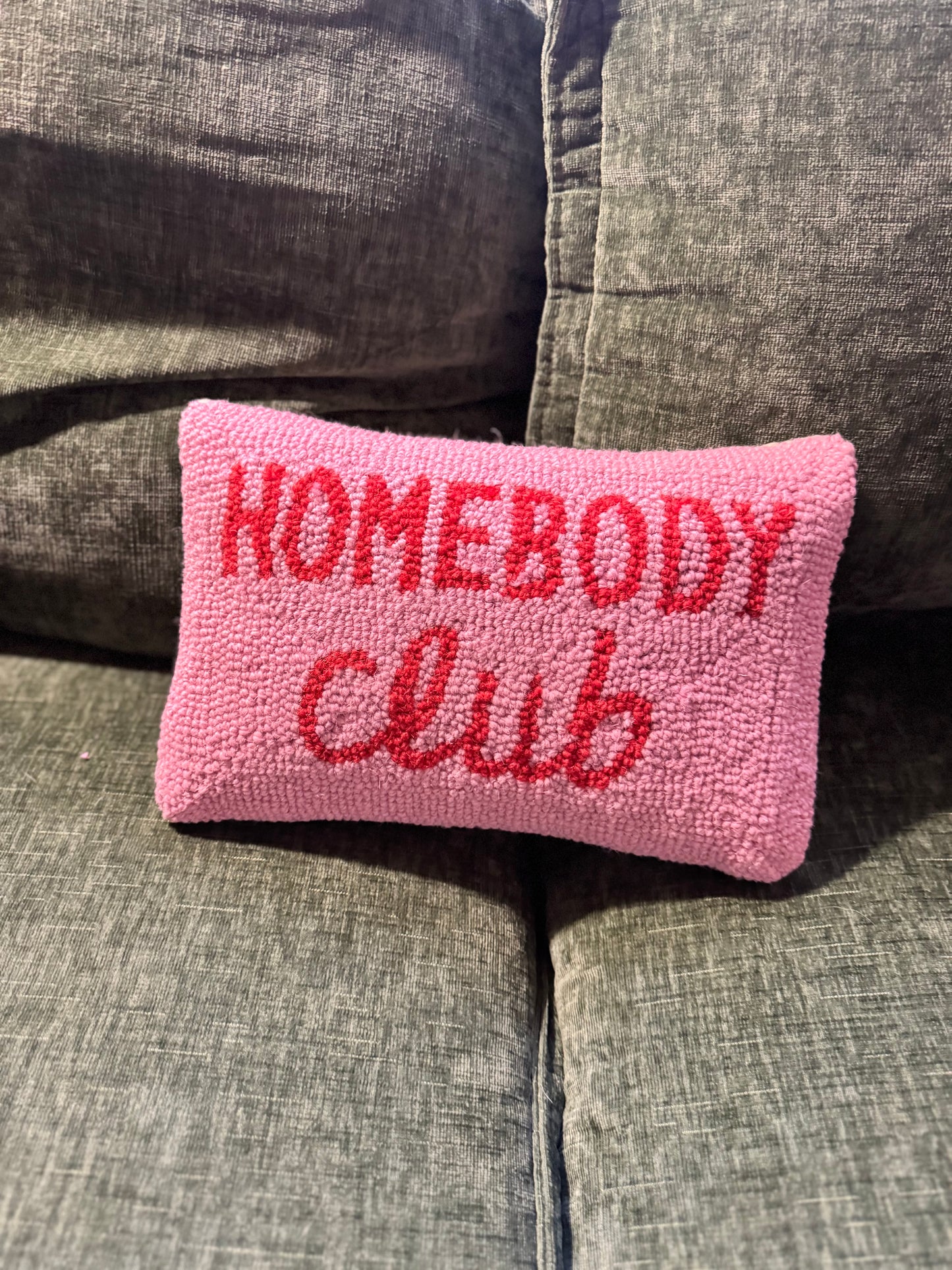 Homebody Club Hook Pillow