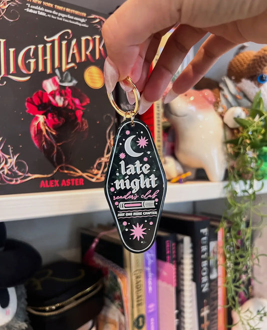 Late Night Readers Club Keychain 🌙✨