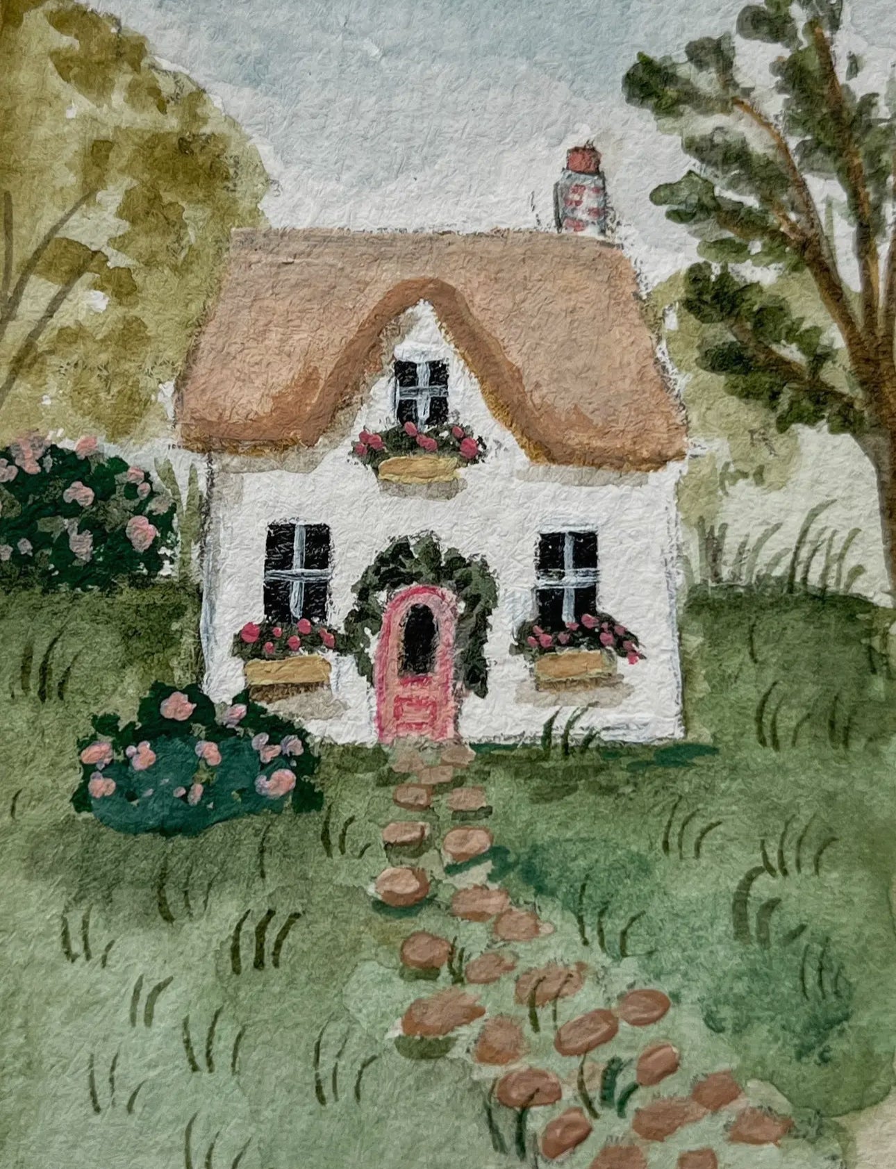 Rosewood Cottage – 4x6 Framed Art Print