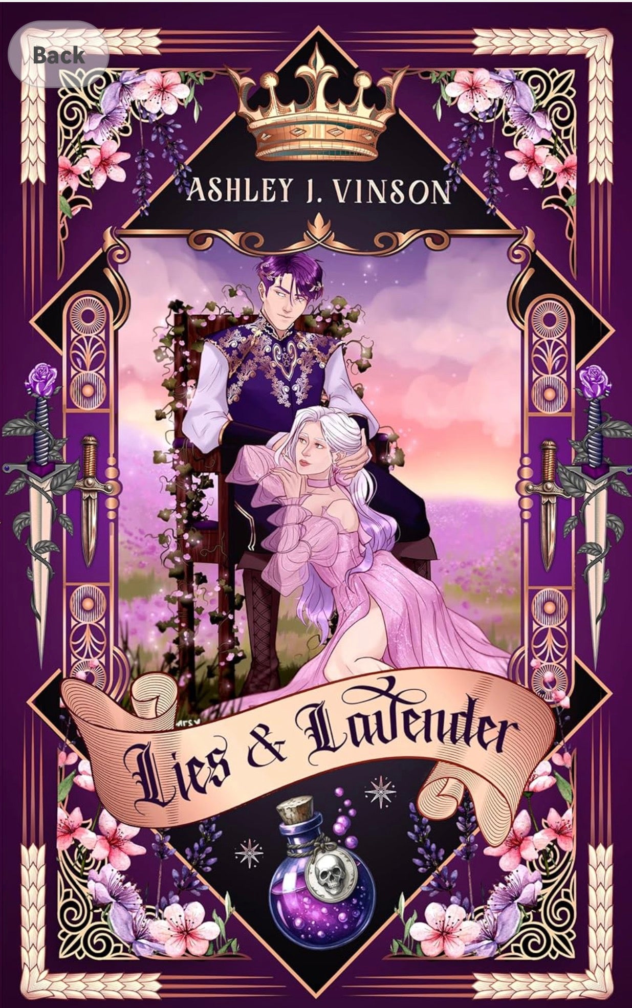 Lies & Lavender By: Ashley J. Vinson SIGNED W/ print