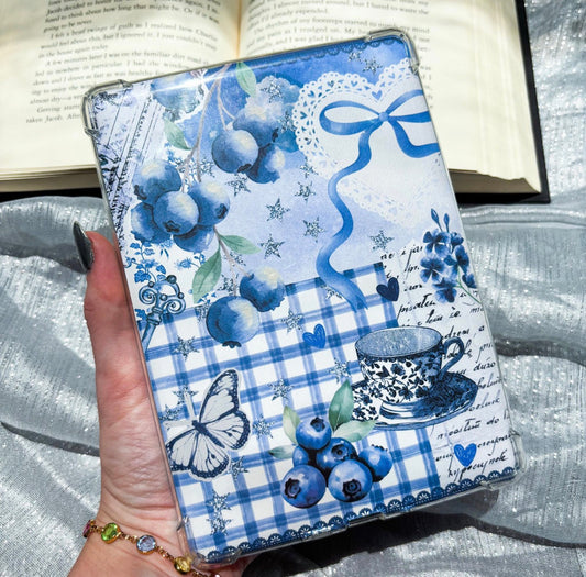 Blueberry Tea Party Holographic Kindle Insert