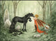 Kiss Me Fairy & Unicorn Art Print