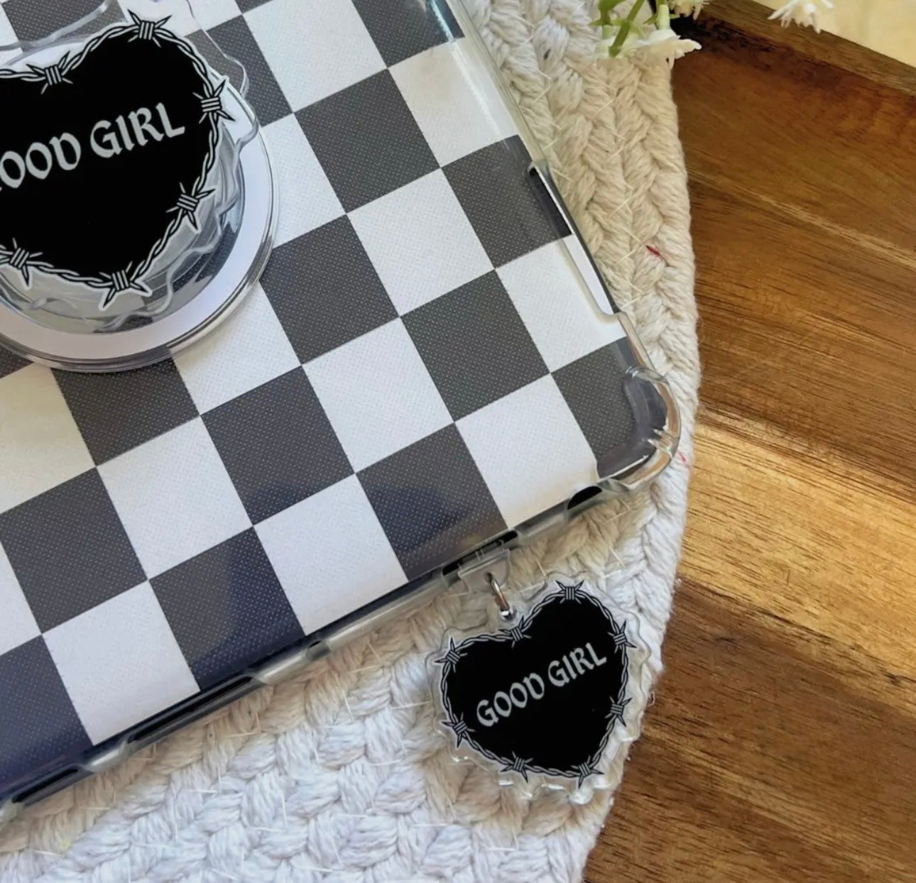 🖤 “Good Girl” Kindle Dust Plug Charm