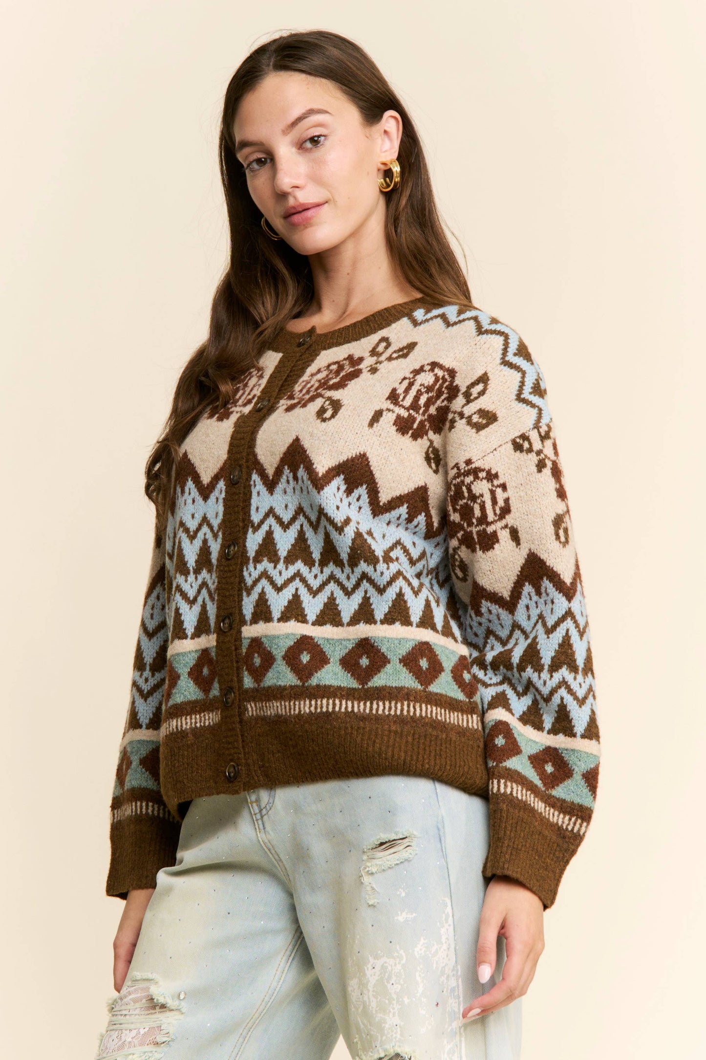 Vintage Rose Cottage Cardigan