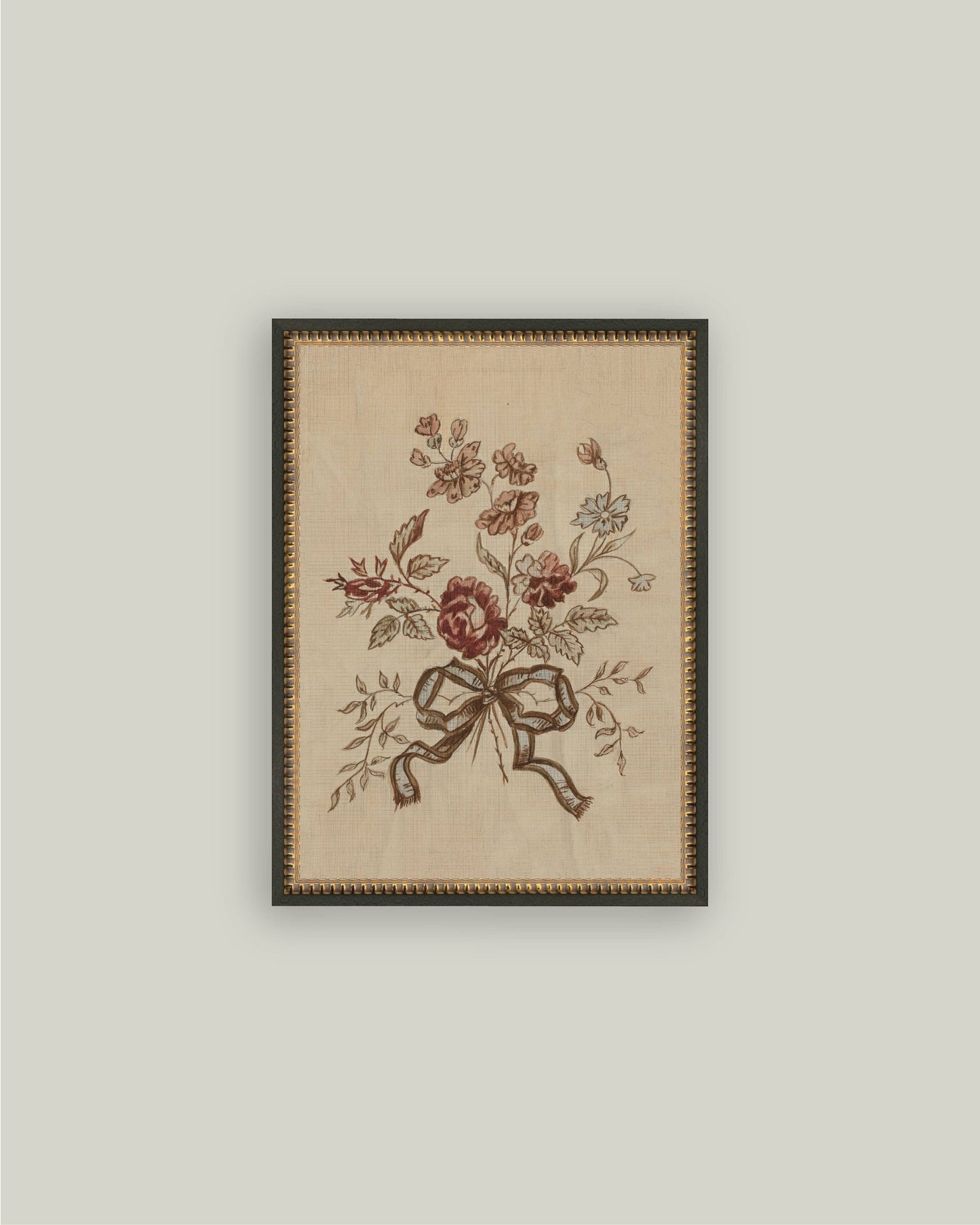 Tied in Bloom Framed Botanical Wall Art Preorder