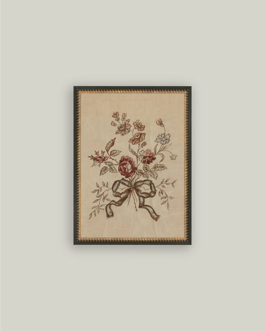 Tied in Bloom Framed Botanical Wall Art Preorder